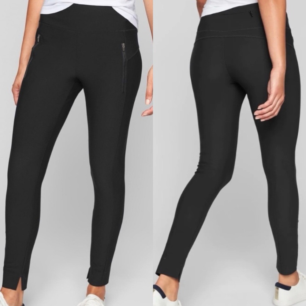 Athleta Stellar Tight Black Scuba Leggings